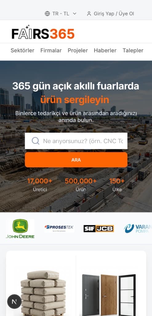 Fairs365 Mobile View